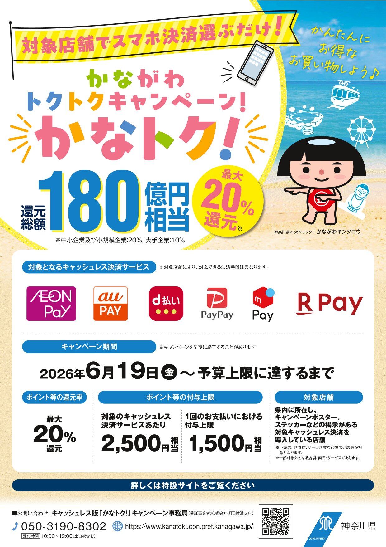 当店では、「かなトク！」対象店舗です。