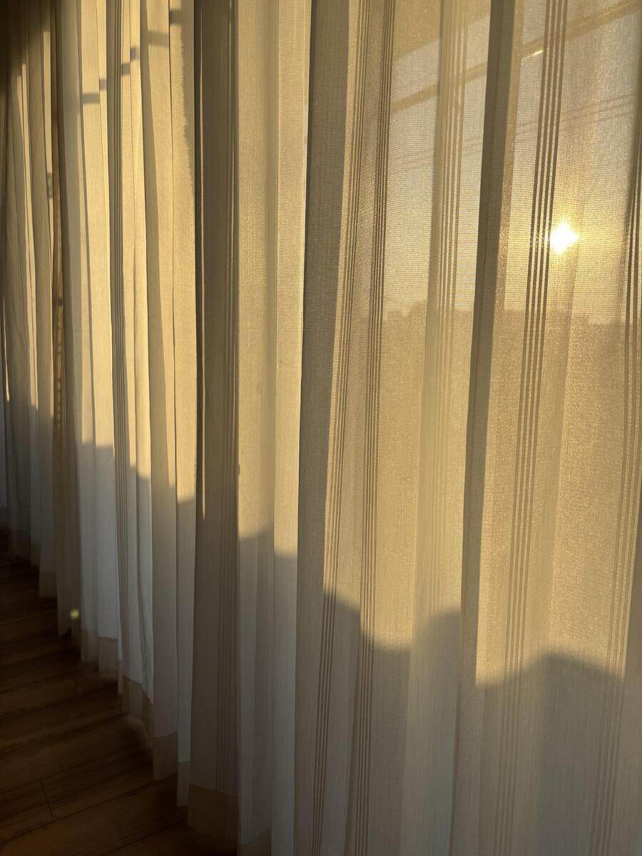 【UVカット・遮熱】ショコラストライプ レースカーテン JD-68025 オフホワイト