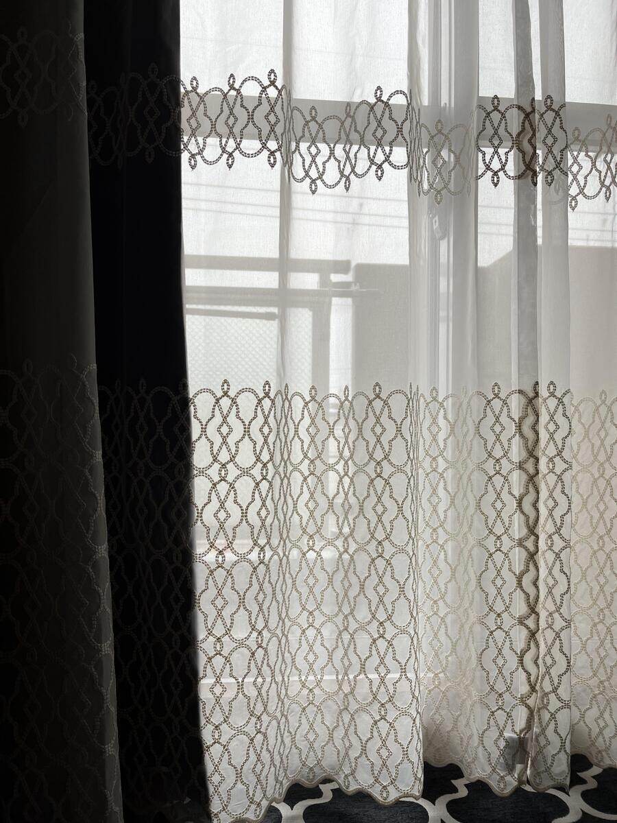 アイーシャ レースカーテン JB-92840 ベージュ