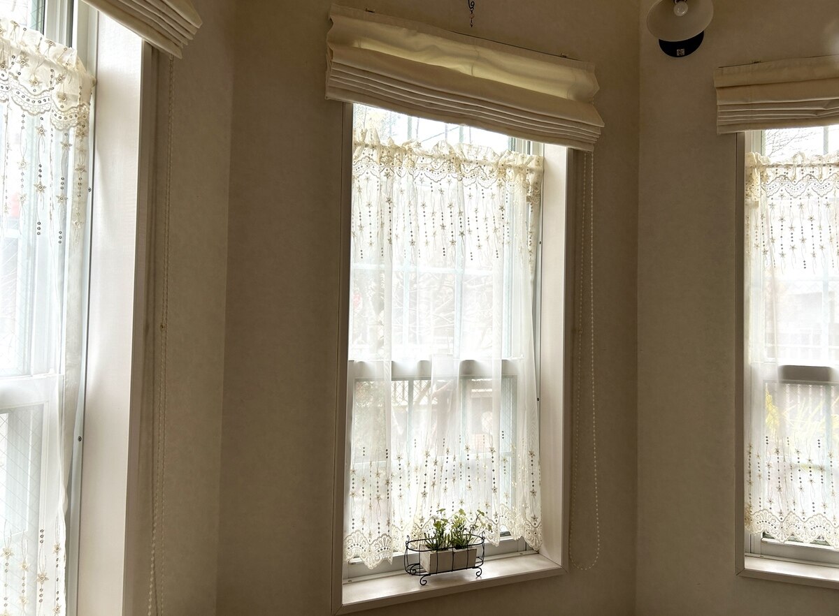 エリーゼ カフェカーテン JE-92515 ホワイト