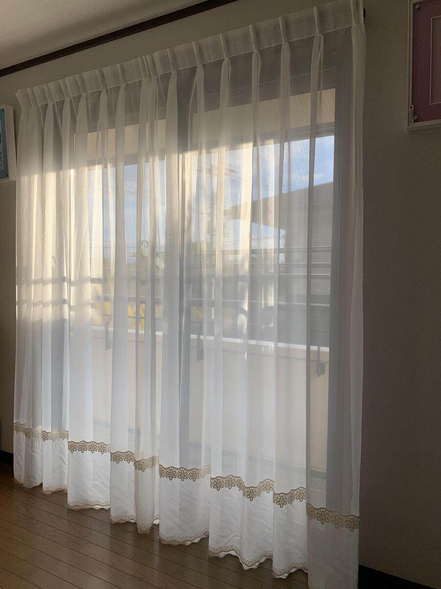 アナベル レースカーテン J-92883 ホワイト