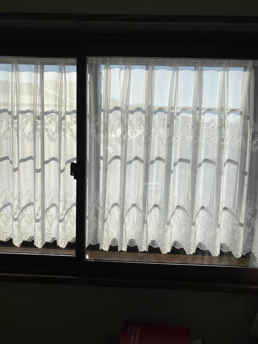 エレナ レースカーテン J-92588 ホワイト