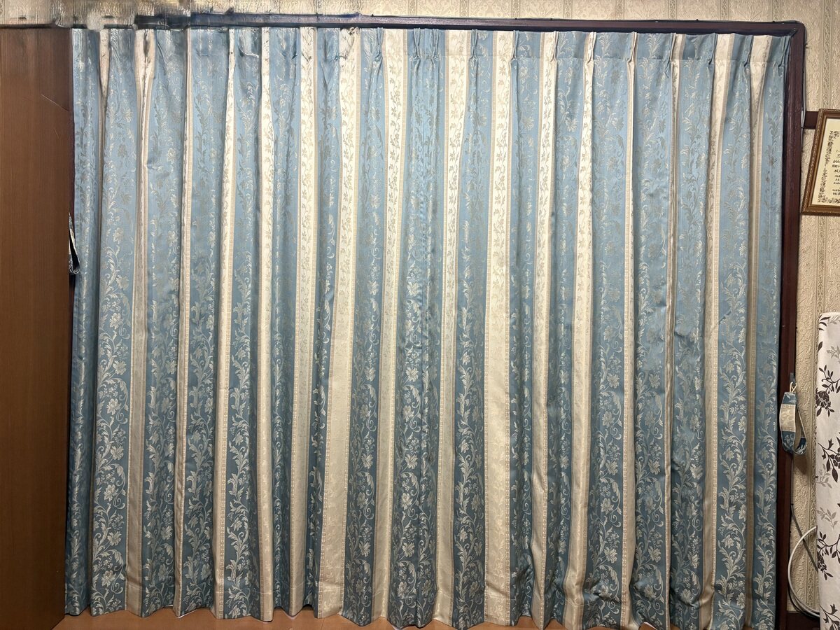 グラッセ カーテン J-92365 ブルー