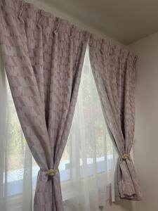 トランプタワー カーテン JD-93029 ピンク