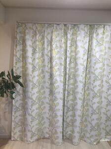 ミモザ カーテン JE-19048 グリーン