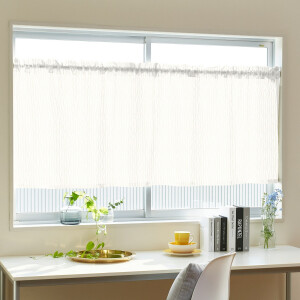 フゾロイナミ カフェカーテン J-12135 ホワイト