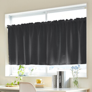 ナミレザー カフェカーテン J-12256 ブラック