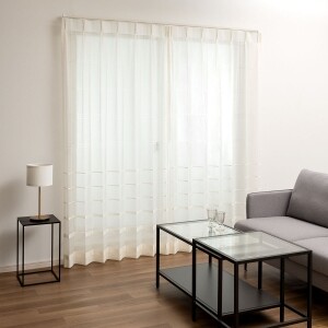 ダルシー カフェカーテン J-12275 ホワイト