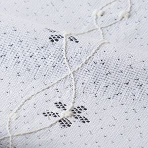 フラワーツボミ カフェカーテン J-15193 ホワイト