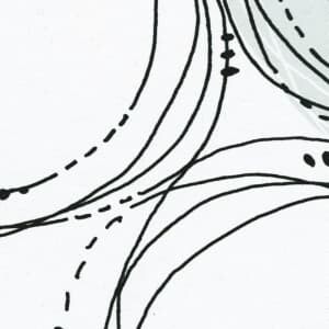 みずたまり 生地サンプル J-19020 グレー