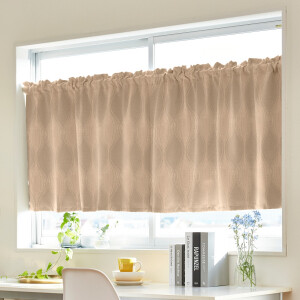 オニオン カフェカーテン J-19119R ベージュ