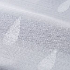 レイン カフェカーテン J-19166 ブルー