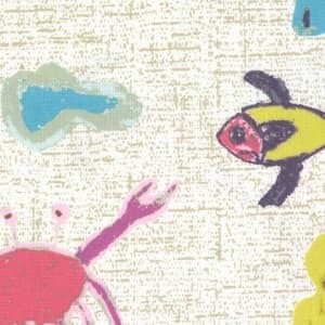 海の仲間たち 生地サンプル J-19228T ミックス