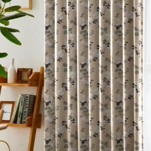 ノルディックリーフ カーテン J-27164 グレー