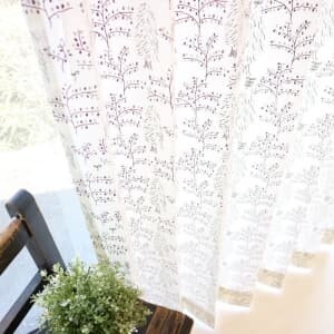 ぺんぺん草 カット生地 J-35008 モダンパープル
