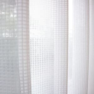 【ミラー・ＵＶカット・花粉キャッチ】クロスロード 生地サンプル J-73002H ホワイト