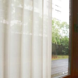 【ミラー・UVカット・花粉キャッチ】クロスロード レースカーテン J-73003H イエロー