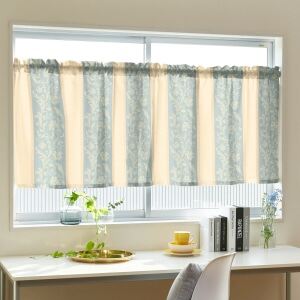 グラッセ カフェカーテン J-92365 ブルー