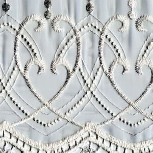 エリザベス 生地サンプル J-92586 ホワイト