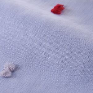 ロッコ カフェカーテン J-92668T レッド