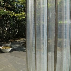 スケルトンボーダー カット生地 J-92671 ブラウン