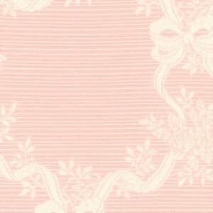 フラワリーリボン 生地サンプル J-93021 ピンク