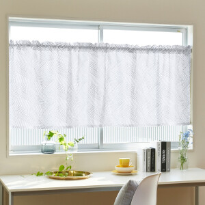 ミンミ カフェカーテン J-93035T グレー