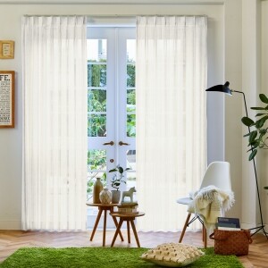 マイナ 特価レースカーテン J-97446R ホワイト