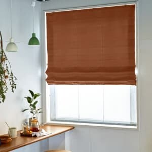 リネンライク シェード J-98014 オレンジ