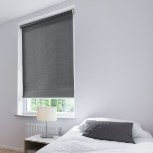 つっぱりロールスクリーン -非遮光-  ブラック JCL-3012