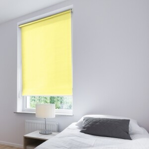 つっぱりロールスクリーン -非遮光-  クリームイエロー JCL-3013