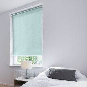 つっぱりロールスクリーン -非遮光-  ライトブルー JCL-3015