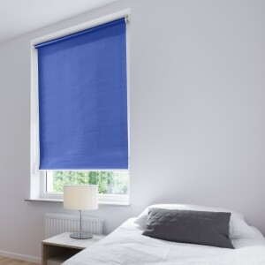 つっぱりロールスクリーン -非遮光-  ブルー JCL-3022