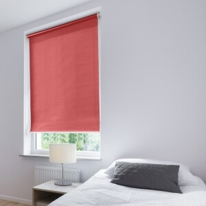 つっぱりロールスクリーン -非遮光-  レッド JCL-3025