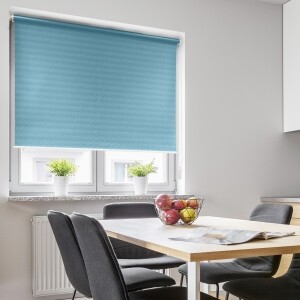 つっぱりロールスクリーン -遮熱・遮光1級-  ブルーグリーン JCL-3063