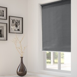 つっぱりロールスクリーン -防水-  ブラック JCL-3072