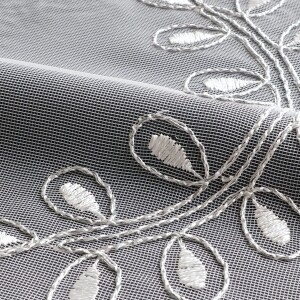 リーフクラウン カット生地 JE-92007 シルバー