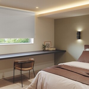 ロールスクリーン -エルデBC 遮光- 幅広対応商品- ニュートラルグレイ N-8217