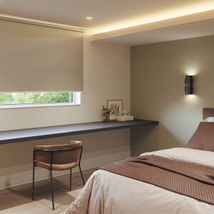 ロールスクリーン -エルデBC 遮光- 幅広対応商品- ジュートベージュ N-8220