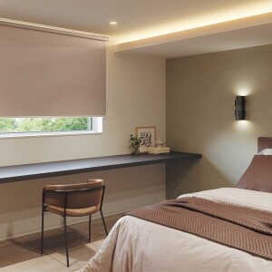 ロールスクリーン -エルデBC 遮光- 幅広対応商品- ロゼグレイ N-8222