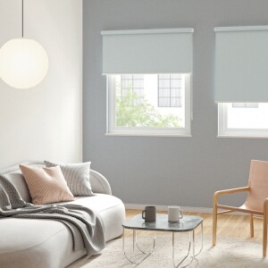 ロールスクリーン -エルデBC 遮光- 幅広対応商品- ミスティーブルー N-8227