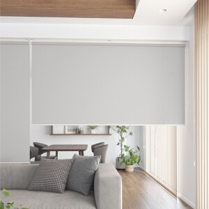 ロールスクリーン -エルデ- 幅広対応商品 - グレイホワイト N-8426