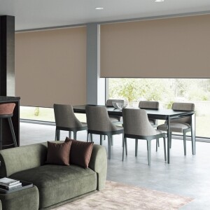 ロールスクリーン -エルデ- 幅広対応商品 - モカブラウン N-8433