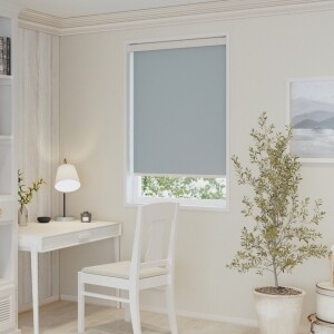 ロールスクリーン -エルデ- 幅広対応商品 - スモーキーグレイ N-8437