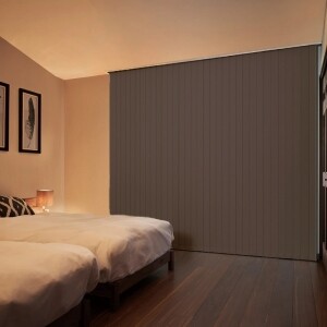 バーチカルブラインド-プレト遮光- トープブラウン A8877