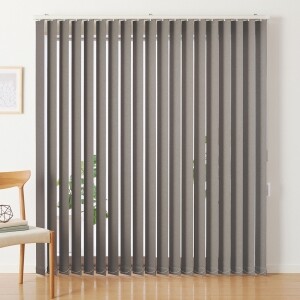 バーチカルブラインド-ラフィー- ダークグレイ A8703