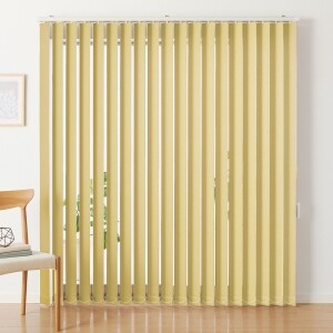 バーチカルブラインド-ラフィー- パステルイエロー A8710