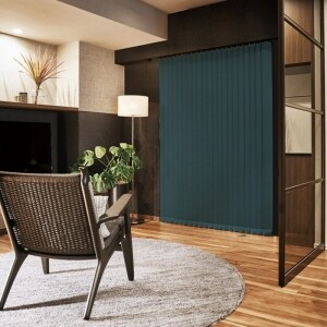 バーチカルブラインド-ラフィー遮光- A8865 ネイビー