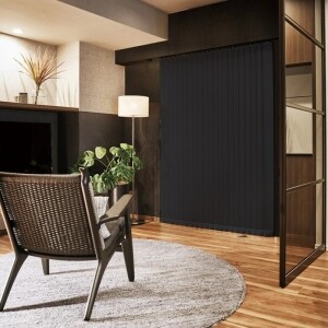 バーチカルブラインド-ラフィー遮光- A8866 ブラック