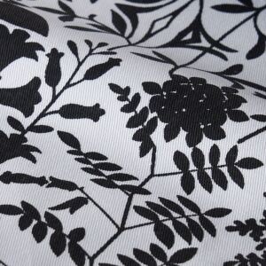 【備長炭プリント】レトロオーナメント カーテン Z-35010 ブラック